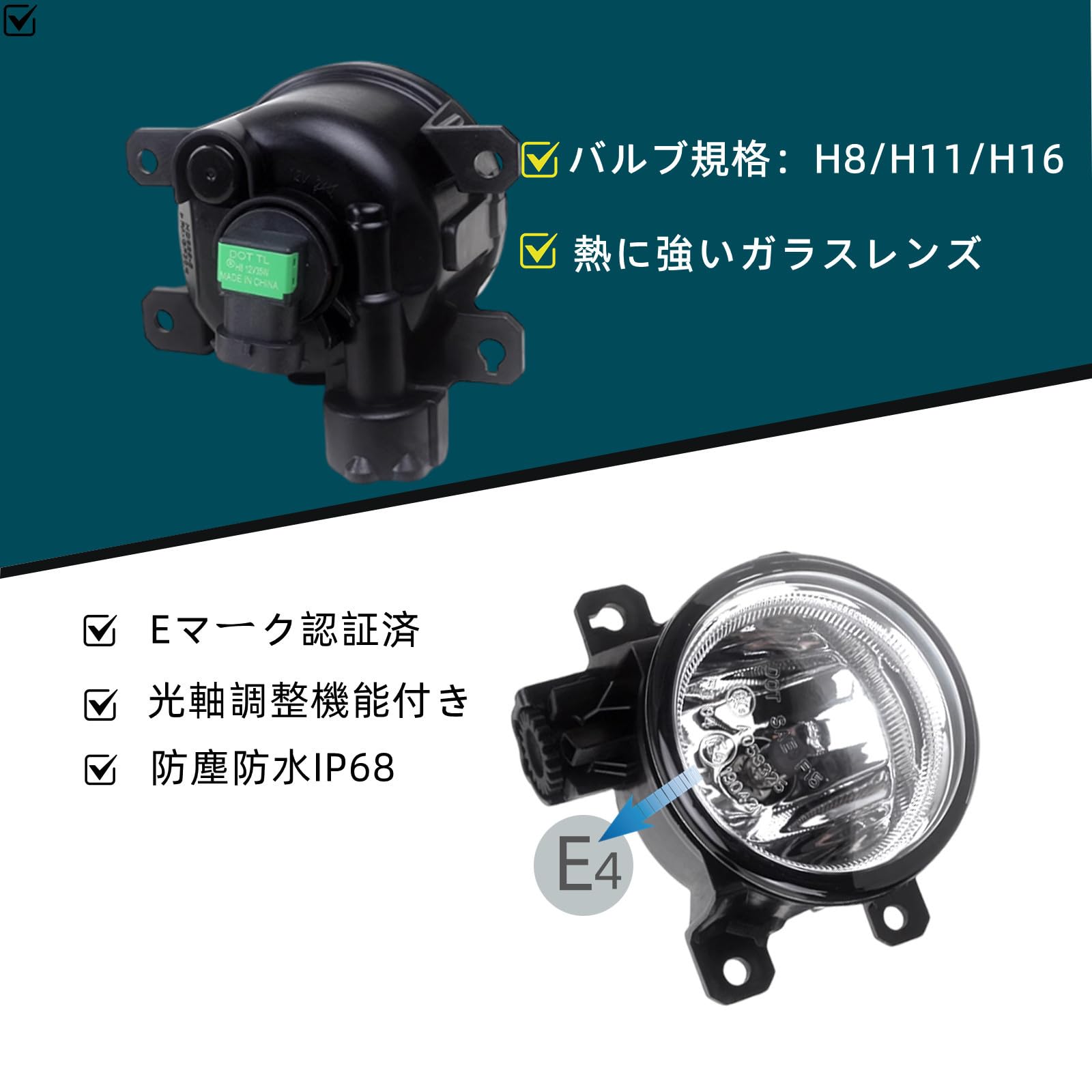 Amazon | ヴェゼル RU1,RU2,RU3,RU4 RU系 後期 LED フォグランプ