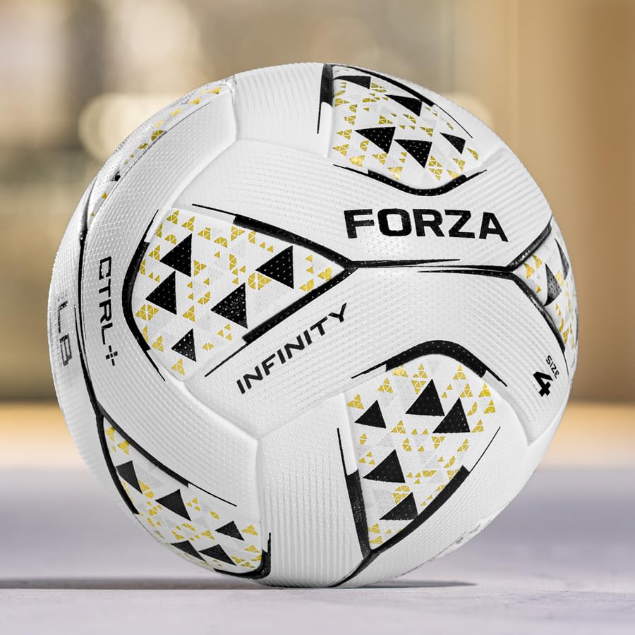 FORZA Infinity Freestyle Football | High-Performance Freestyle Football with Enhanced Grip & Control | Meets WFFA Standards | Multiple Sizes & Bounce Options (Size 4 - Mid Bounce, Pack of 1)