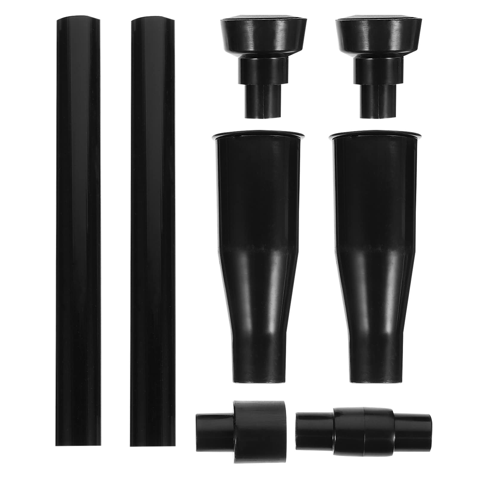 Sewroro 8pcs Fountain Pump Nozzle Set 8Pcs Mushroom Spray Heads for Pond Fountain Pump Submersible Water Attachment Black Plastic