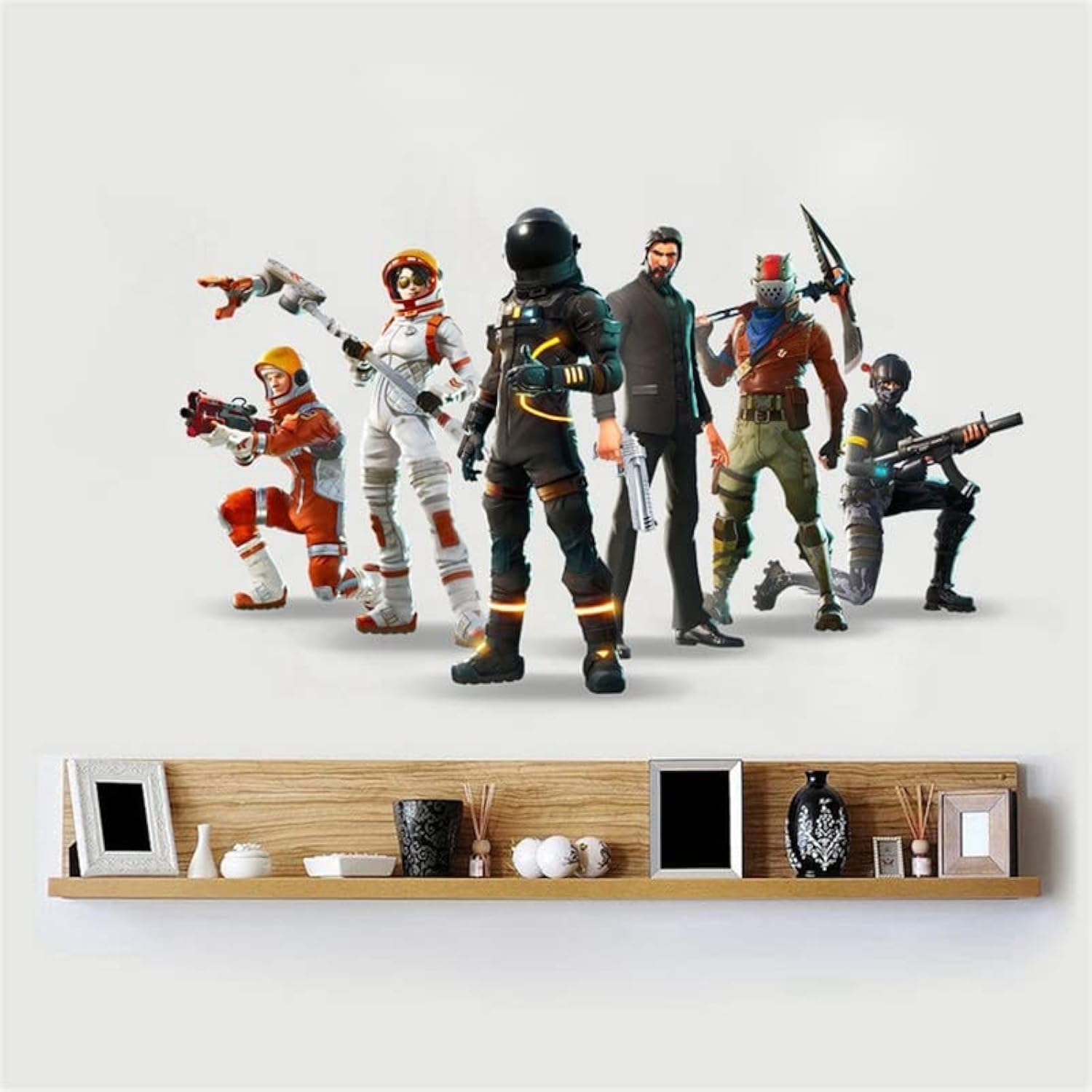 Grenric 3D Gamer Boys Wallpaper Wall Decals Sticker, Children Bedroom Background Wall Decoration, Self Adhesive Wall Sticker, Video Game Sticker Birthday Party Supplies