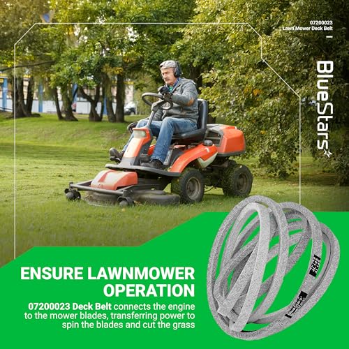 Image of BlueStars 07200023 Mower Deck Belt 130-0843 | Aramid Cord |145 inch x 0.5 inch