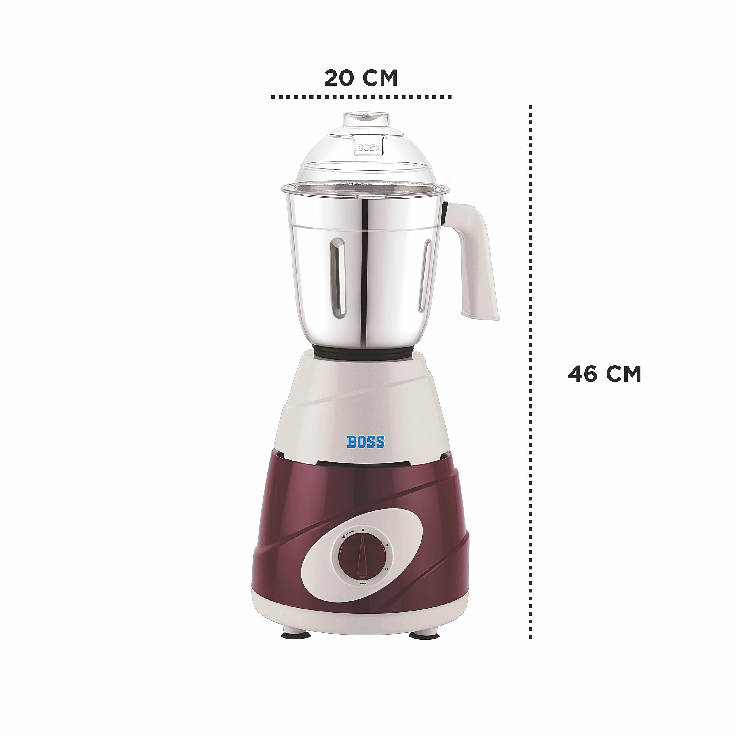 BOSS Thunder Mixer Grinder - 550W, 3 Jars -6