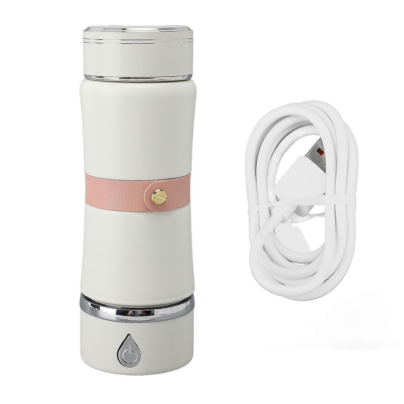 JOYHAPPST 420ml Hydrogen Rich Water Bottle Rechargeable Healthy Portable Hydrogen Water Generator for Sports Travel