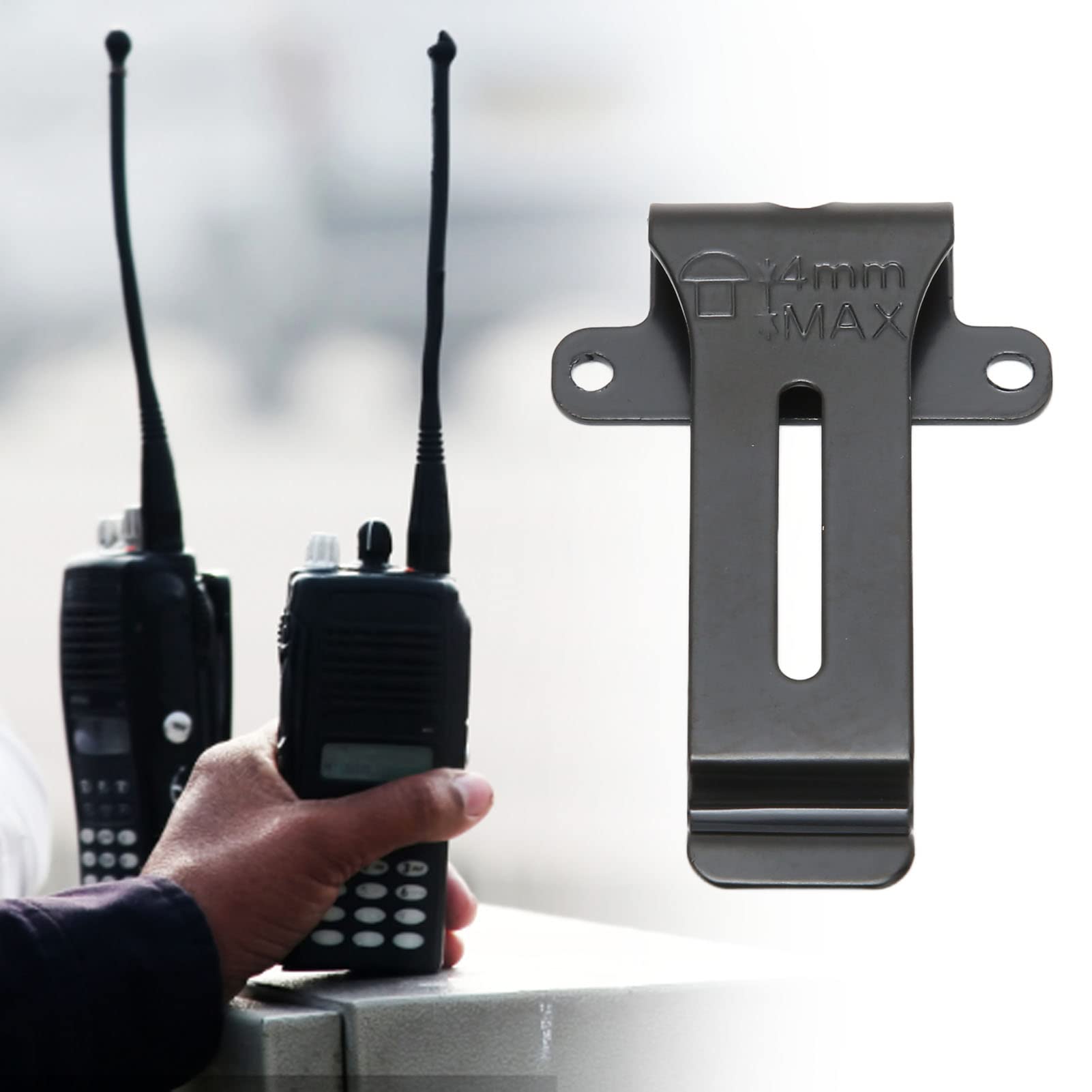 Clip Da Cintura In Metallo Con Viti Per Radio Bidirezionale - Foto 5