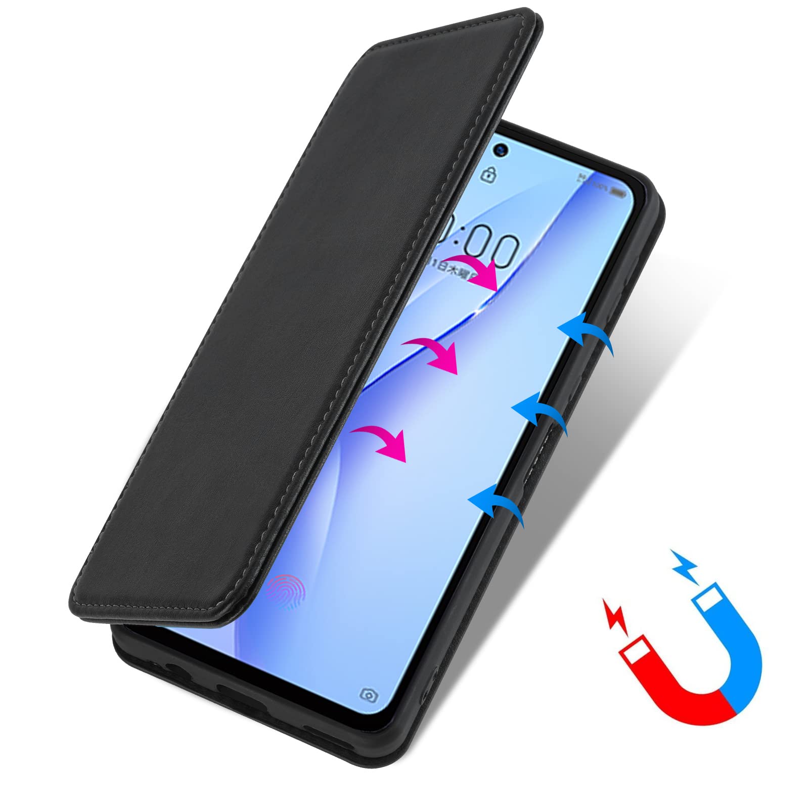 Amazon.co.jp: Libero 5G III ケース 手帳型 wangChuan ZTE A202ZT