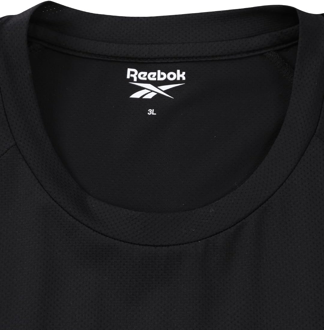 (リーボック) REEBOK 大きいサイズ 穴開きメッシュ半袖Tシャツ