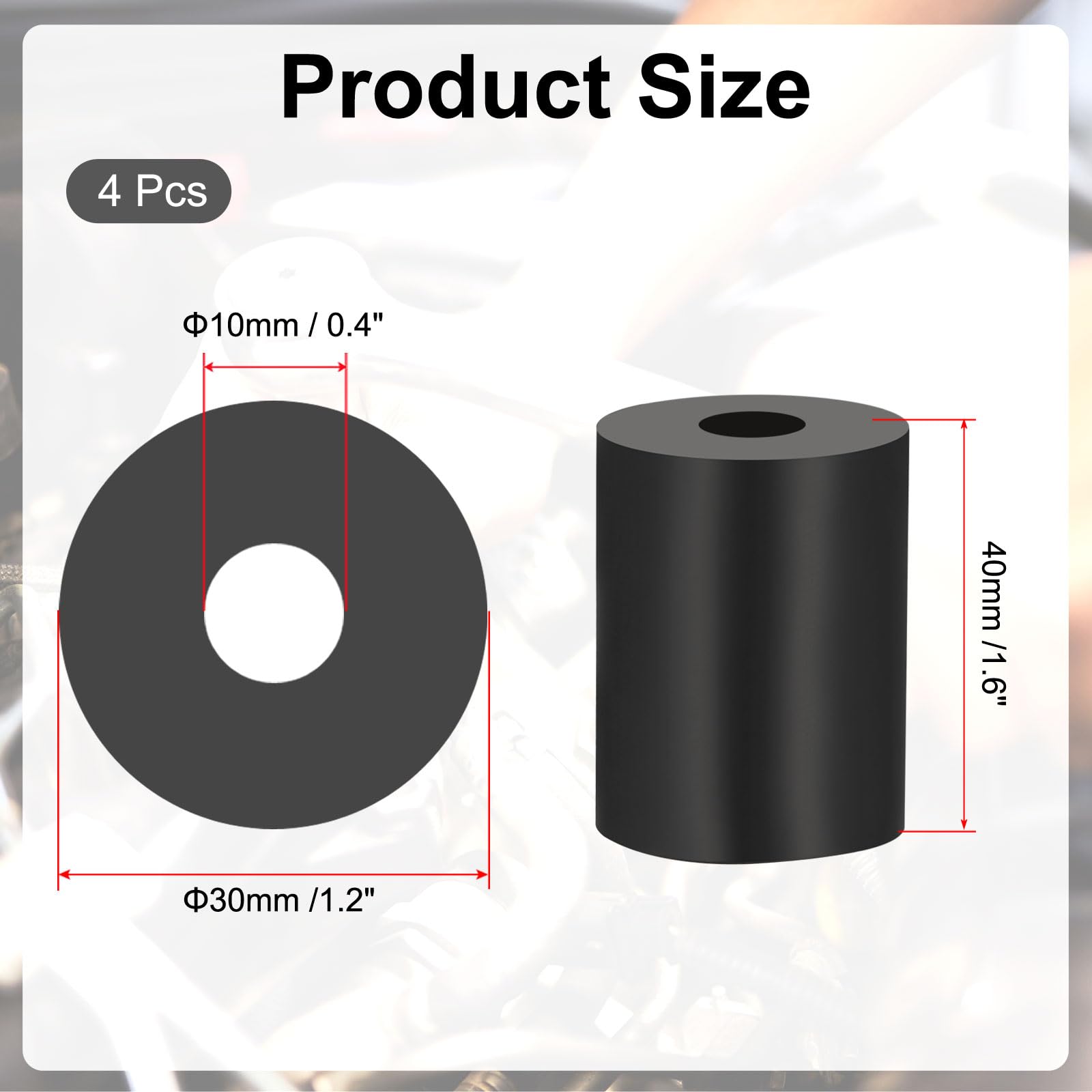 PATIKIL Multi Purpose Rubber Spacer - Image 2
