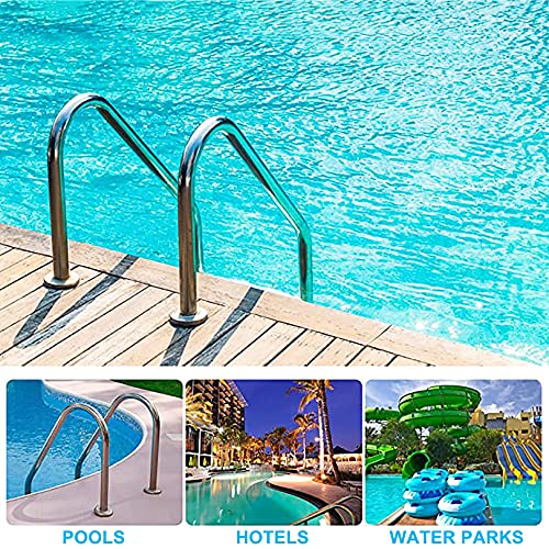 Escalera para piscina de acero inoxidable 2 pasos miniatura 6
