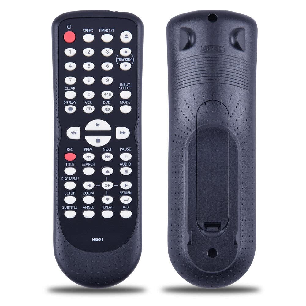 PZL NB681 NB681UD Replacement Remote Control fit for Funai VCR DVD Combo Player CDV225FX4 DV220FX4A DV220FX4