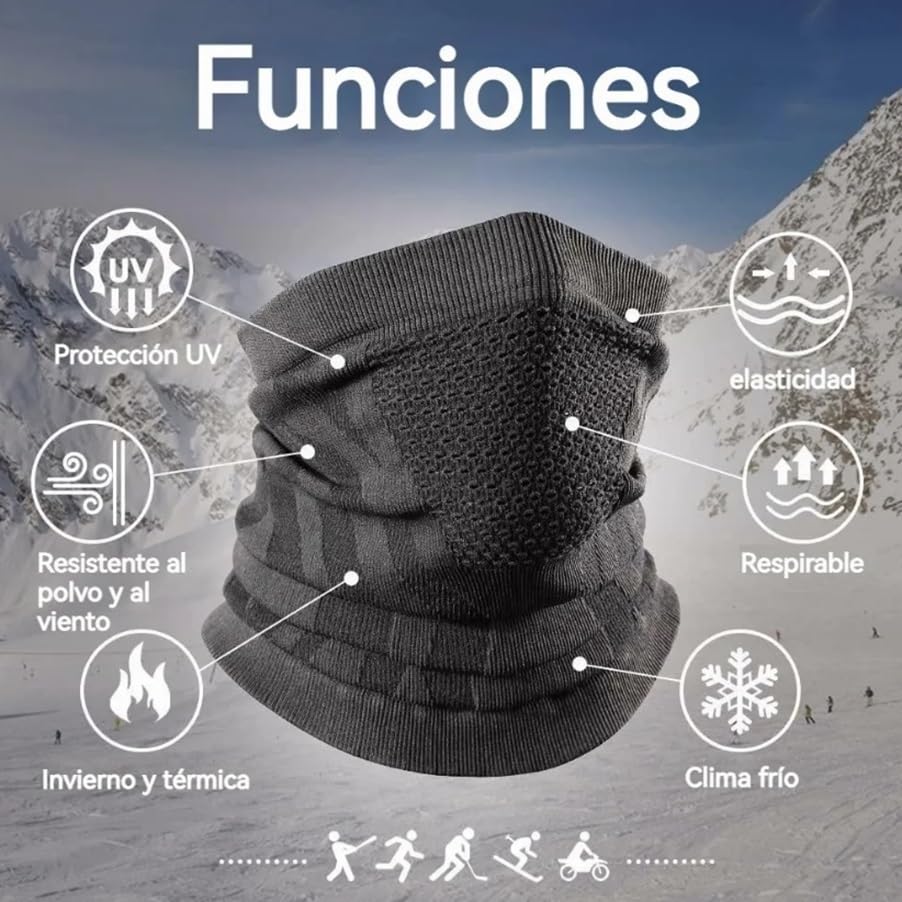 Bandana Sports & Outdoor Activities Multifunctional Elastic Scarf, Face and Neck Protection, Unixex, UV Protection3