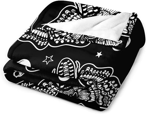 Miniatura 3 de Manta de franela con diseño de hongos y polilla gótica, diseño abstracto de luna mágica, estrellas, flores, para niños, niñas, adolescentes,