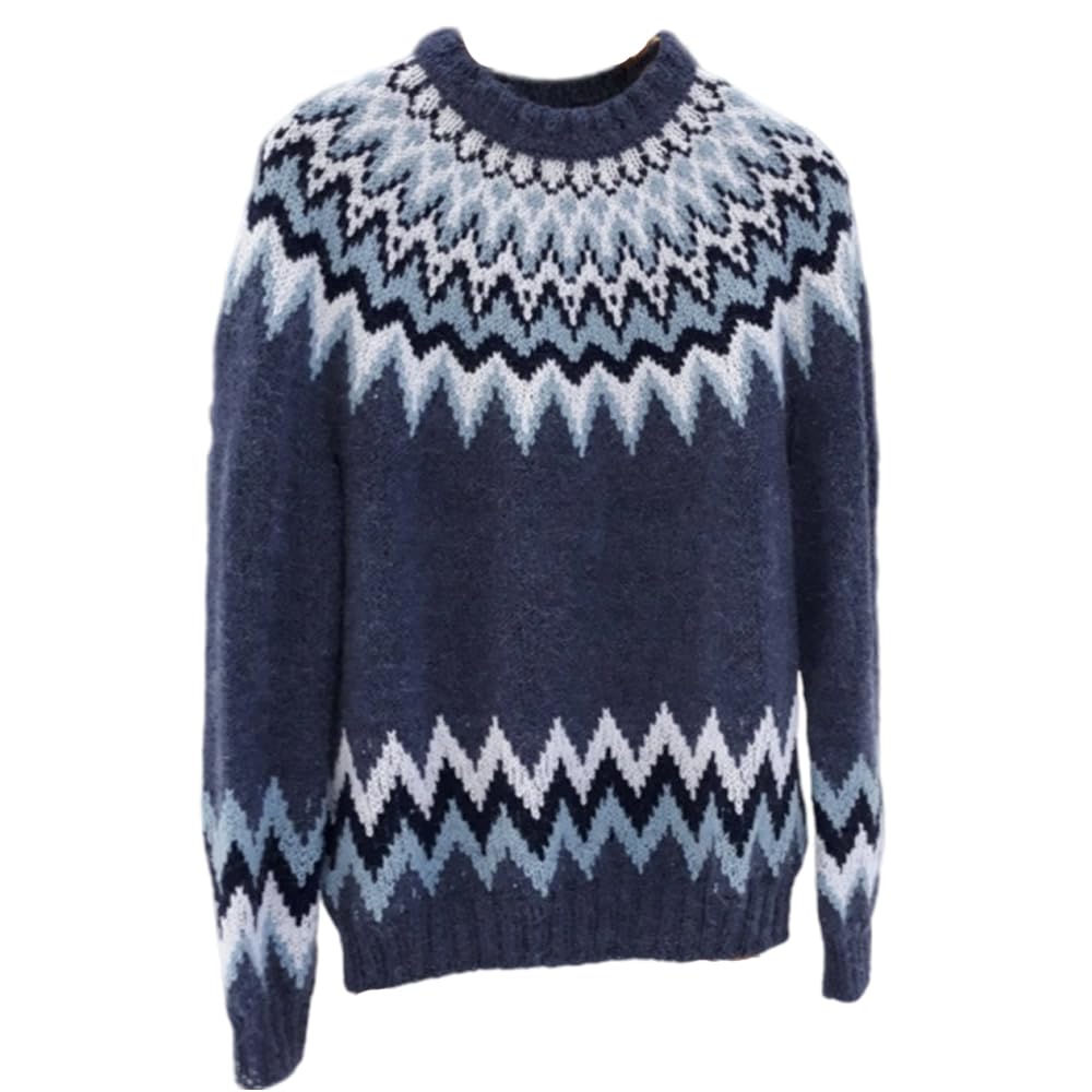 Womens Brown Mock Neck Sweaters with Fair Isle Lightweight Cozy Long Sleeve Knit Pullover Tops Fall Winter Outfits