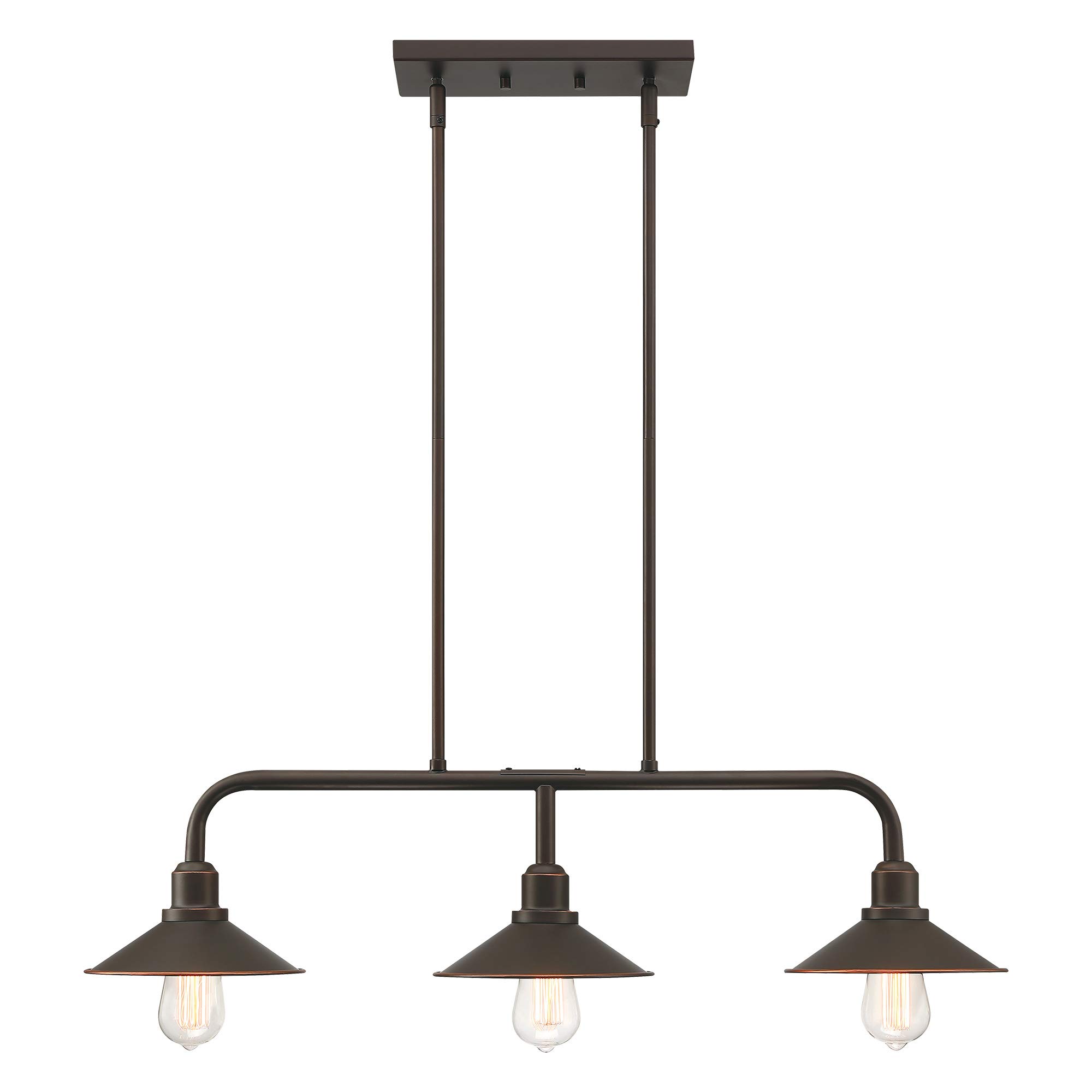 MOTINI 3Light Pendant Lighting for Kitchen Island, Oil Rubbed Bronze
