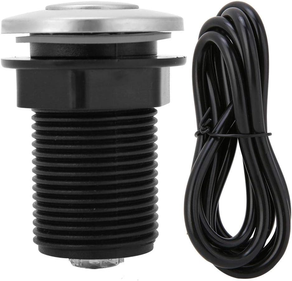 Fdit Garbage Scrap Air Switch Automatic Self-lock Button + Pneumatic Air Hose Kit