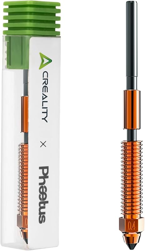 Creality Buse officielle Phaetus en carbure de silicium, 0,4 mm, buse d'imprimante 3D à échange rapide, spécialement pour fibre de carbone, bois, filament de fibre de verre pour K1C, K1SE, Ender 3 V3
