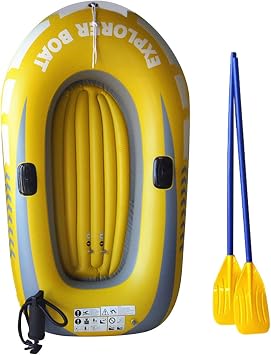 Inflatable Kayak - 1/2 Person Boat | Double Pvc Fishing Raft