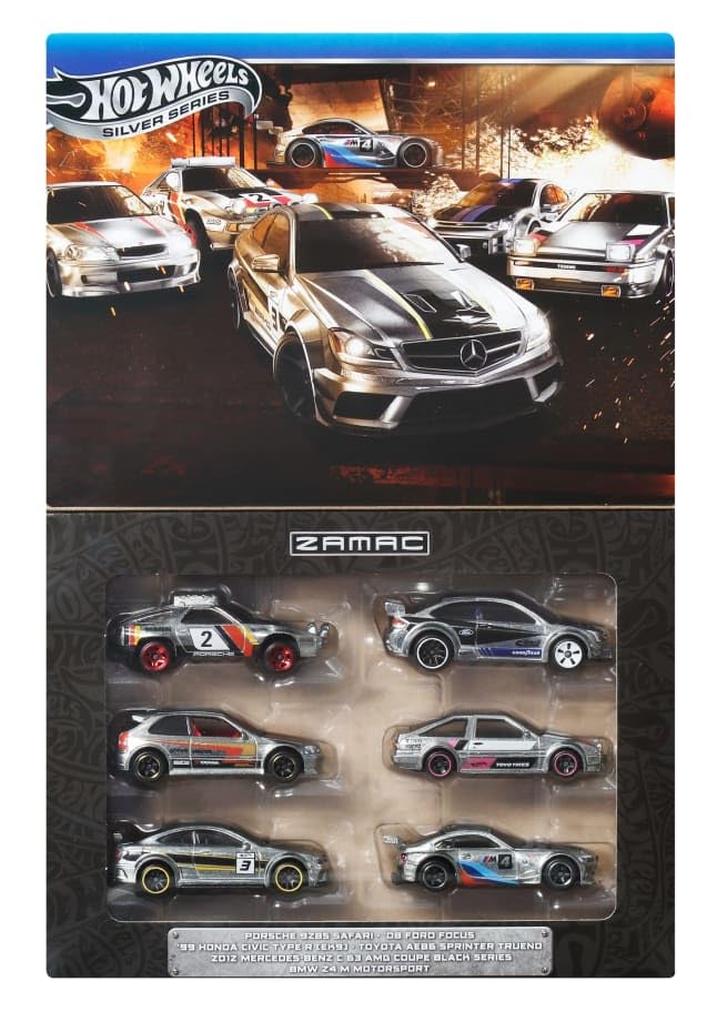 Hot Wheels Silver Series Zamac JBY80 Multipack (Mercedes Benz, 99