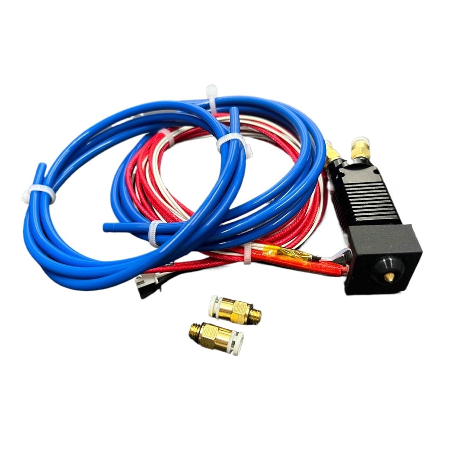 tianwandong Część drukarki ES-3D CR-10/Ender-3 2 w 1 wyjście dwukolorowa metalowa głowica hotend z głowicą J do drukowania kabli do części wytłaczarki CR-10/Ender 3(KIT,24V)