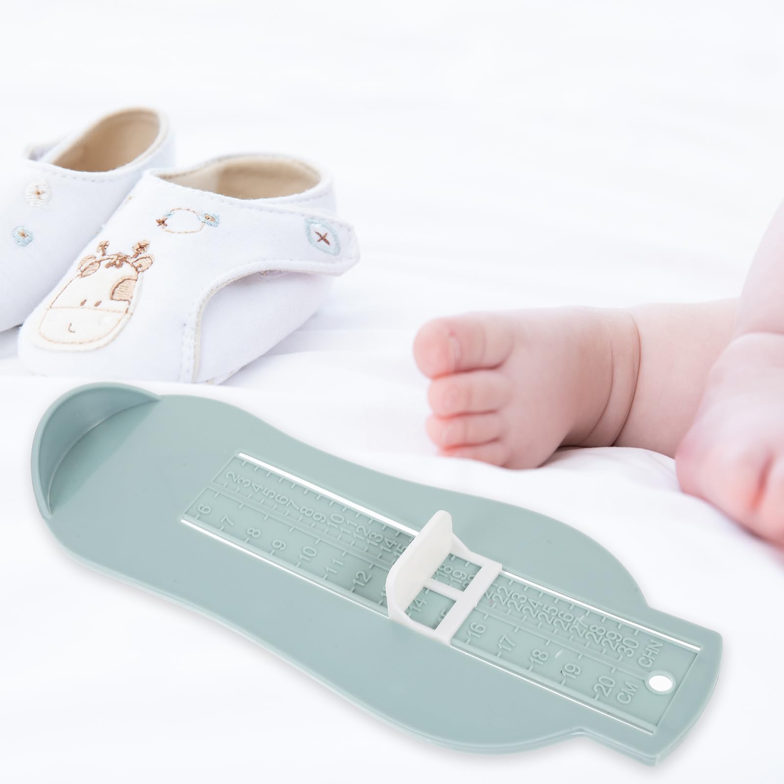 Healifty Appareil de mesure du pied pour le mesureur de chaussures pour enfants, achat de chaussures en ligne avec une mesure de pied (Bleu clair)