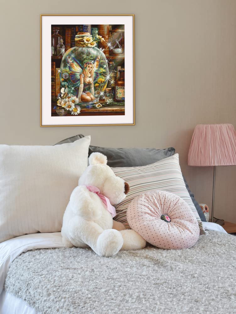Schipper 609130843 Peinture par numéros - La fée des Papillons - Images de Peinture pour Adultes - avec pinceaux et peintures acryliques - 40 x 50 cm