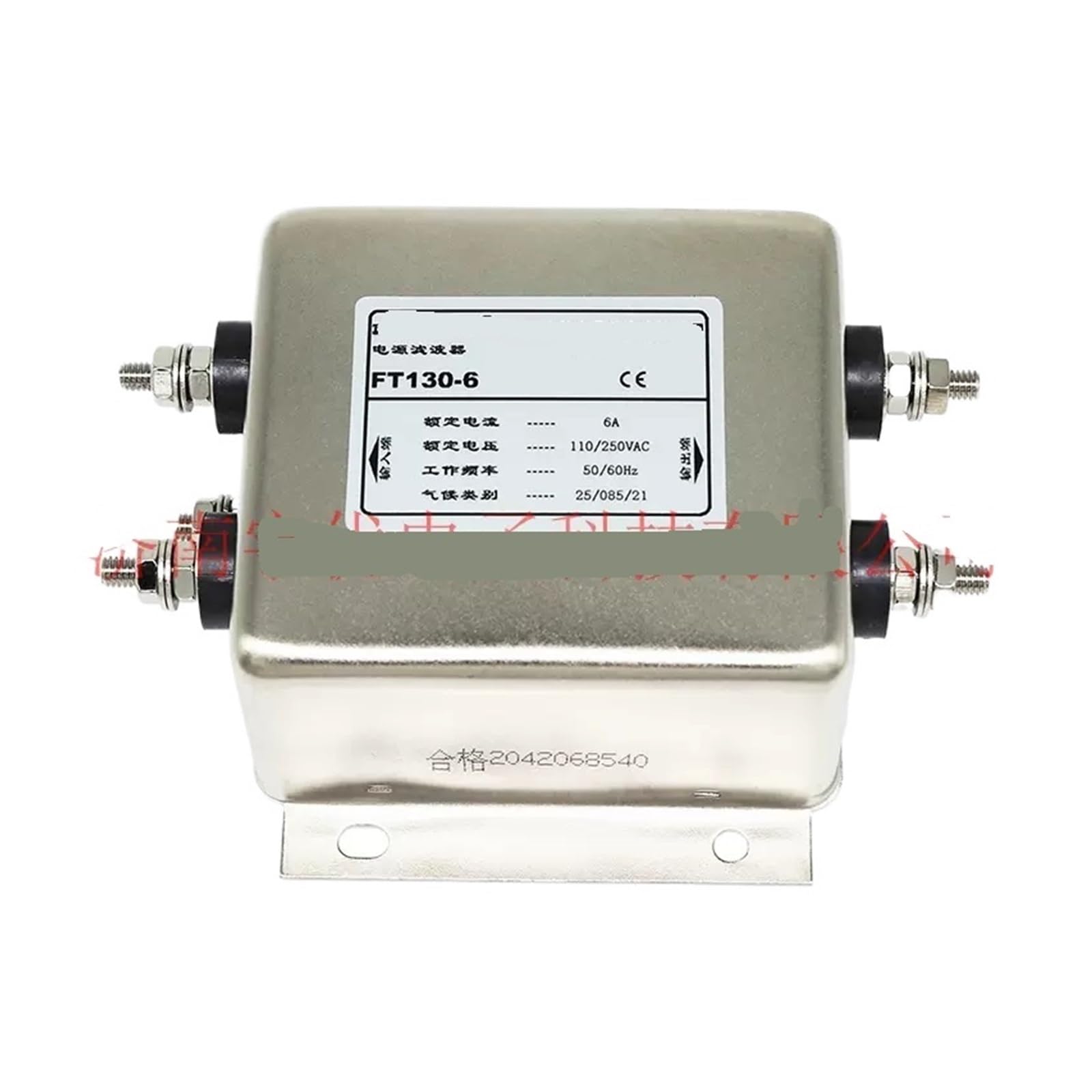 Filtro de potencia FT130-6-T que elimina interferencias en servomotor de 220V
