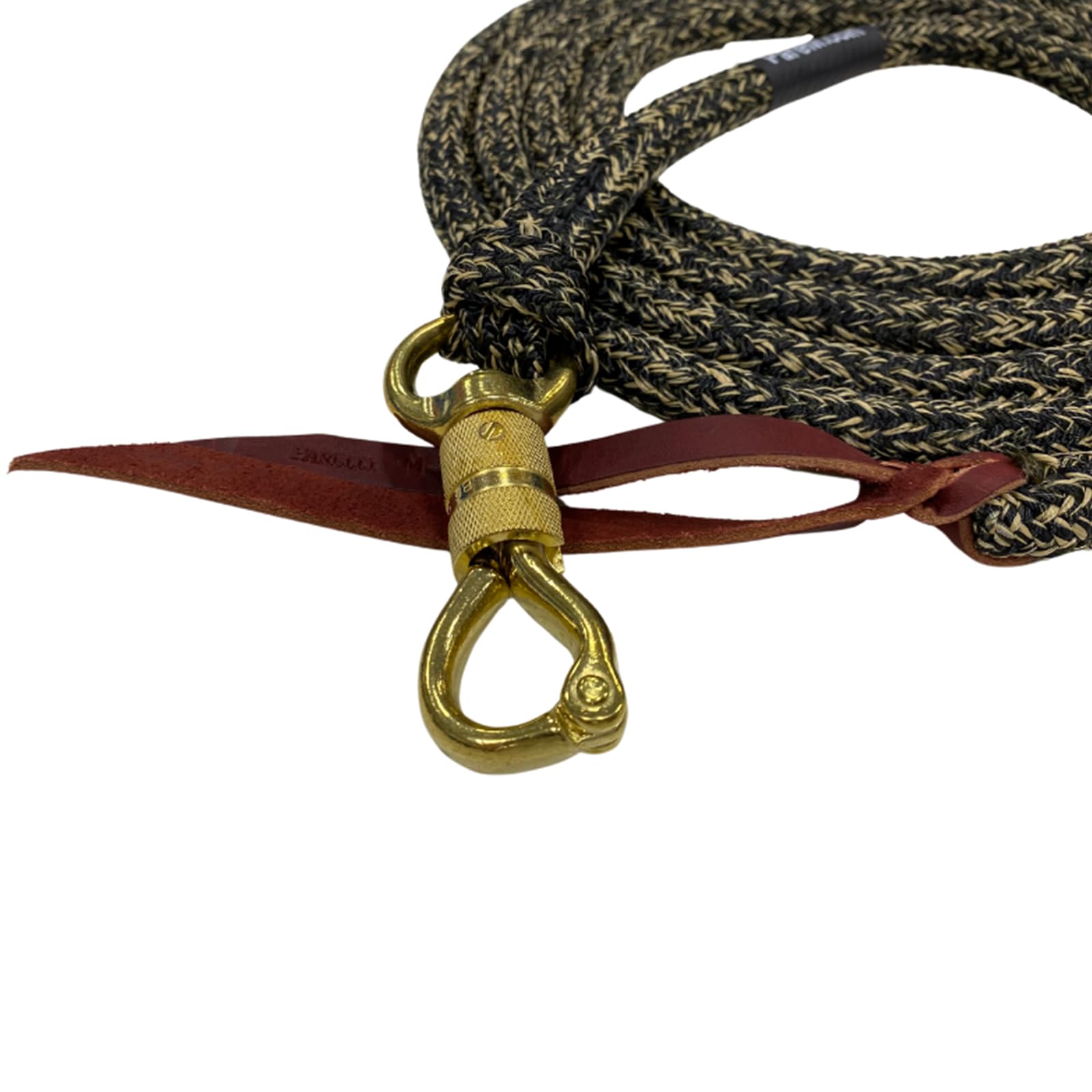 PARELLI Vaquero - Corda da allenamento per cavalli, resistente, multiuso, per uso quotidiano, con passante e bottone Latigo, diametro 9/40,6 cm, treccia liscia per yachting
