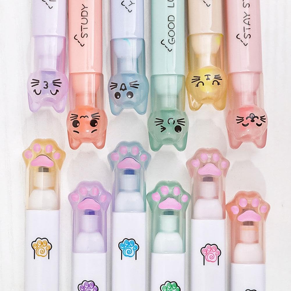 Amazon.co.jp: 蛍光ペン 6色セット 蛍光マーカー 明るい色 水性 速乾