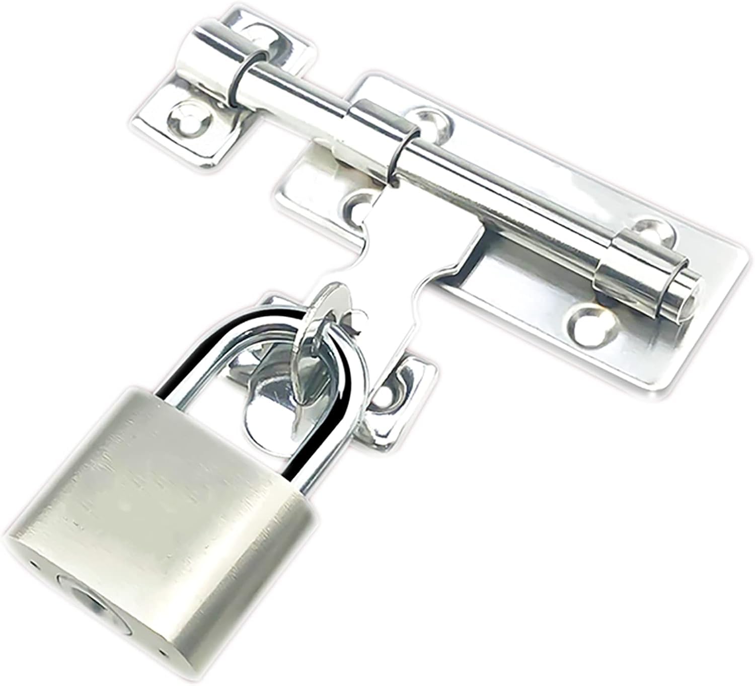 Uoxhfdh One Color 2 Pack Barrel Bolt, Heavy Duty Door Slide Latch With Screws And, Lock For(4 Inches)
