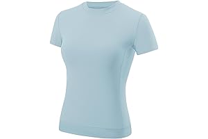 AKEWEI Women's Blues-Inspired Gym Top