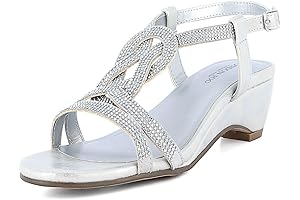 Womens Macey Demi-Wedge Dress Sandals: Timeless Footwear for Elegant Affairs