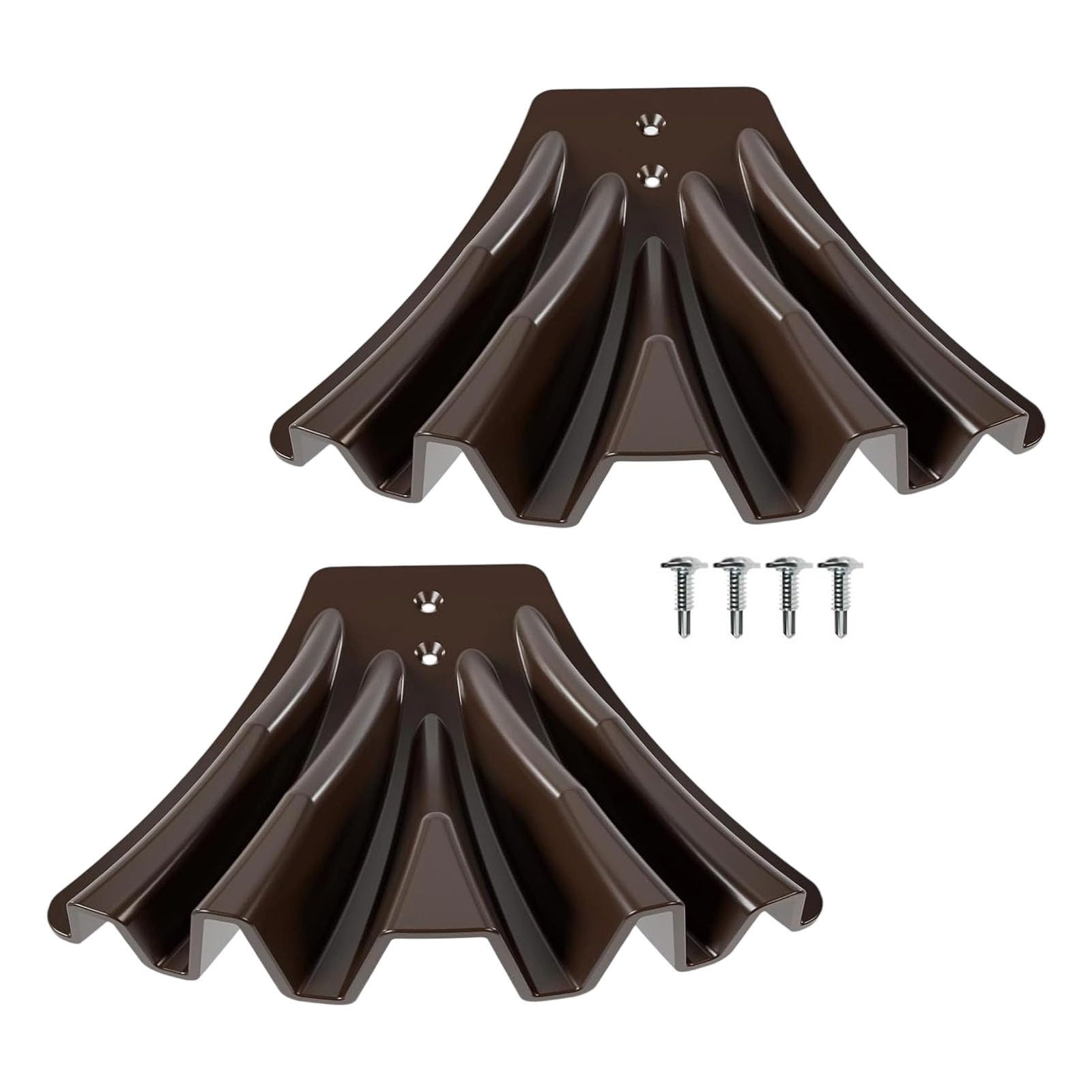 Buxuaaaa Brown 2Pcs Rain Water Drainage Disperser Basement Water Diverter Rainwater Management Gardening Tool For Ground Gutter For Rainwater Dispersal