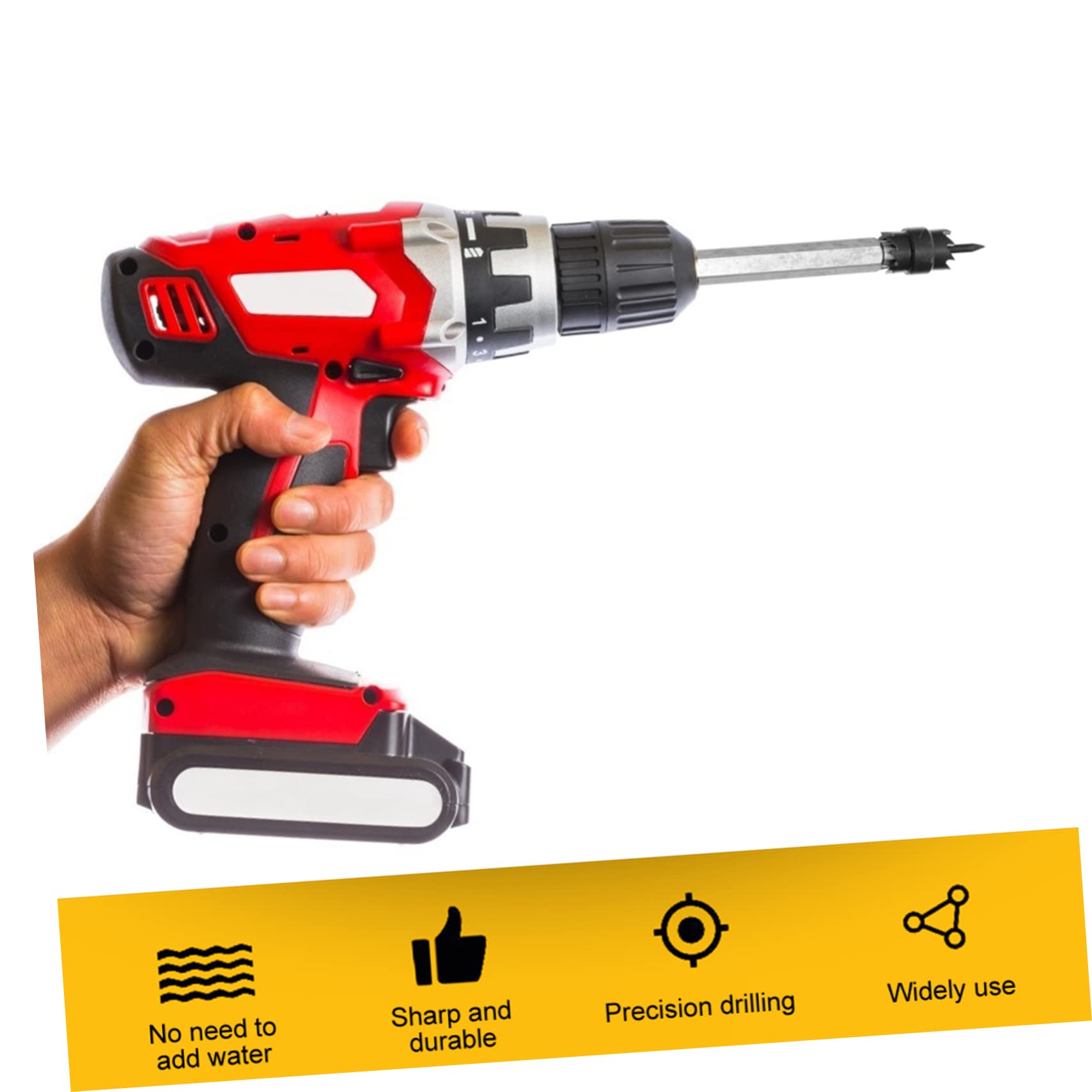 balacoo Spot Welder Drill Accessories 5pcs/set Stainless Steel Brad Point Drill Bits