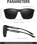 Polarized Sunglasses for Men Women, Vintage Style Ultra Light Frame, UV400 Protection HD Lenses