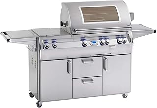 review Fire Magic Echelon Diamond E660s Propane Gas Grill With Double Side Burner, One Infrared Burner And Magic View Window On Cart