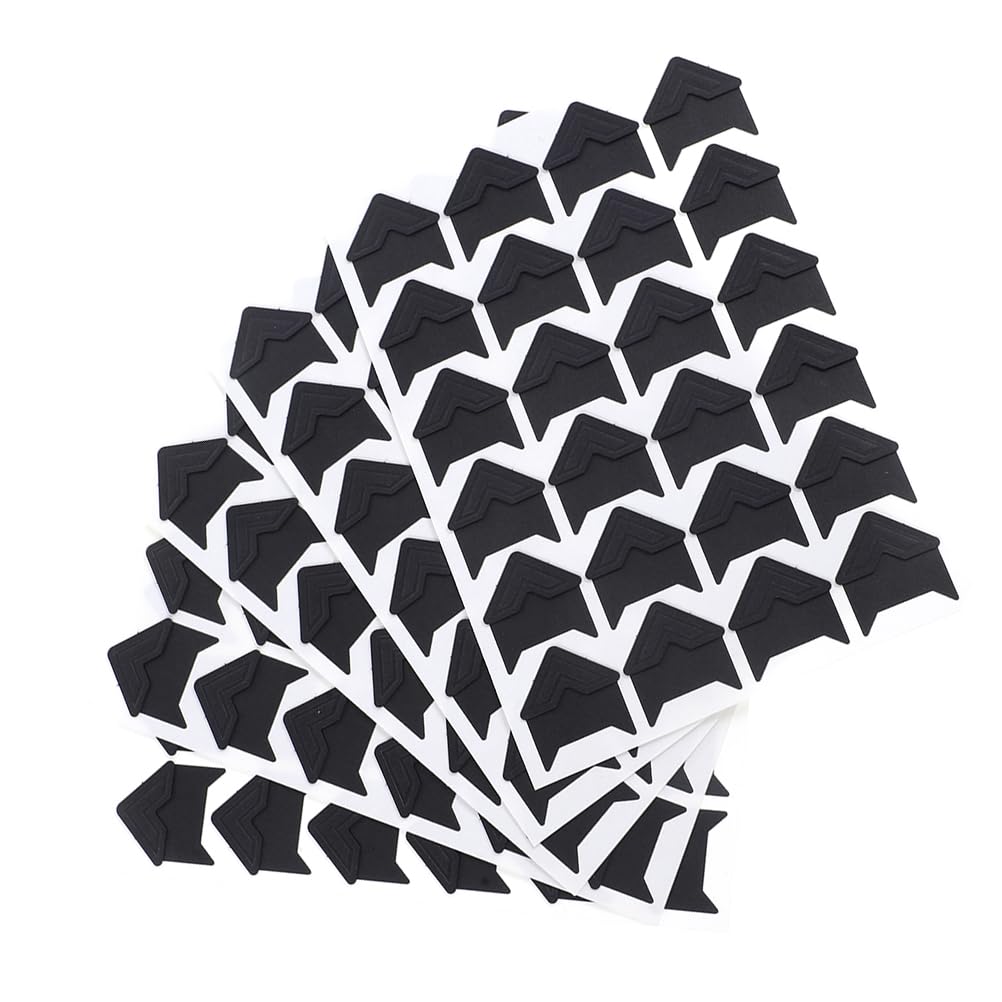 LOGOFUN 480PCS Photo Corners Self Adhesive Scrapbook Corners Stickers Scrapbooking Photo Mounting Corners for DIY Album Picture Frame Decor - Black