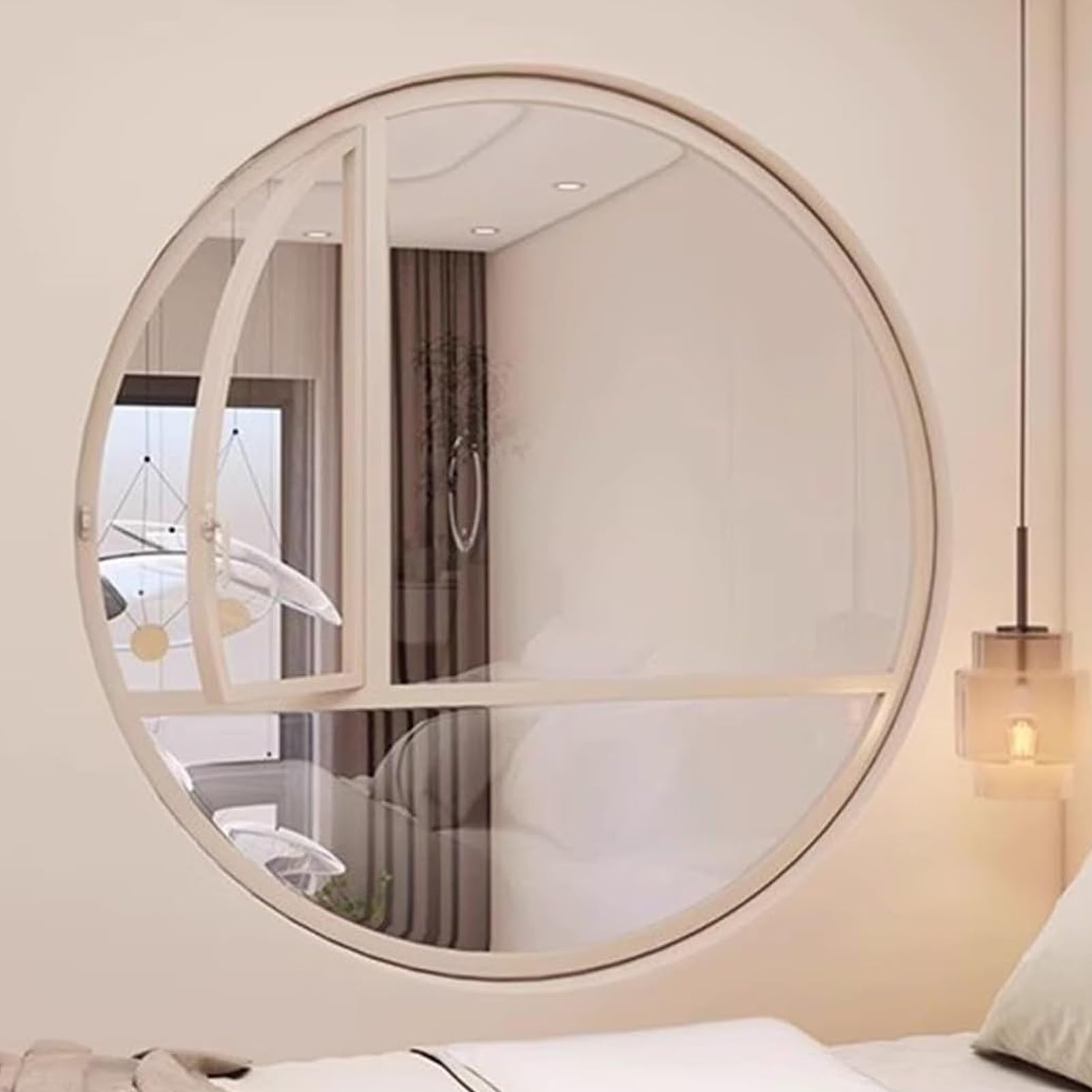 Aluminum Alloy Flush Mount Ventilation Window 90° Angle Round Porthole for Bathroom Kitchen & Living Room - 100cm/39.3in Glass Viewport for Indoor Use