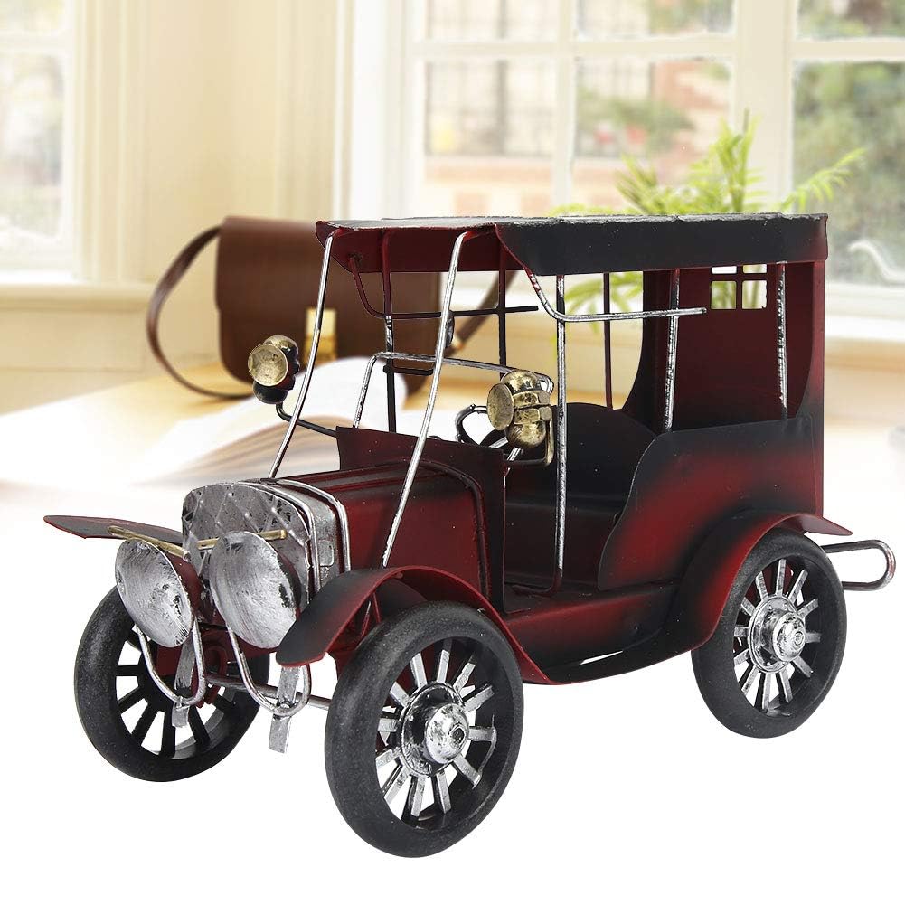 Modelo de Metal Clásico Coleccionable Mini Coche Antiguo para Hogar y Escritorio