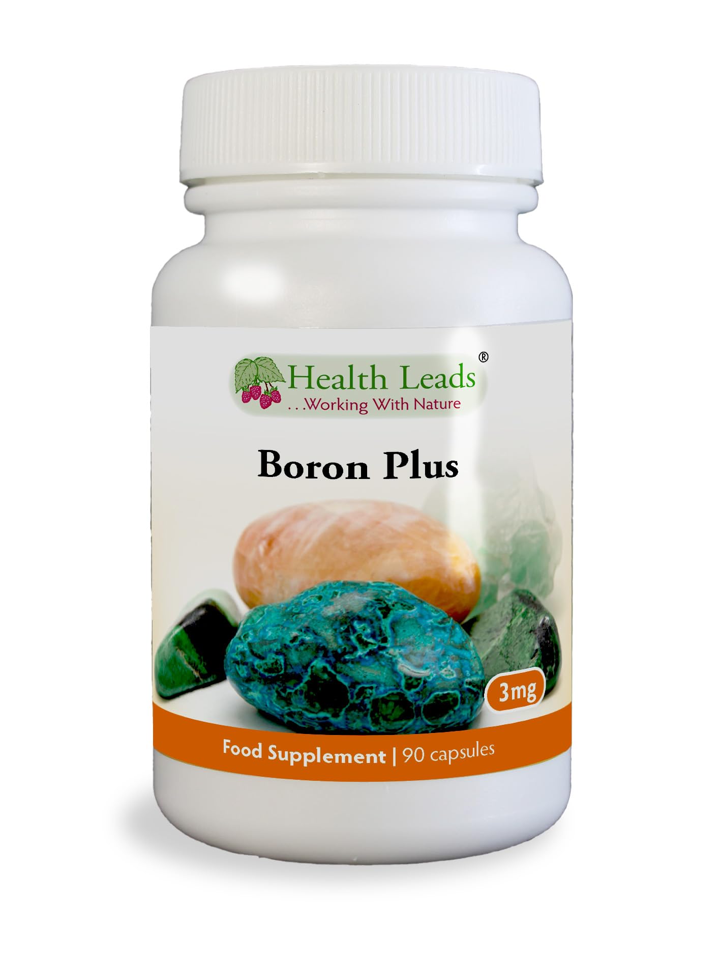 Health Leads Boron Plus 3mg x 90 Capsules (No Magnesium Stearate)