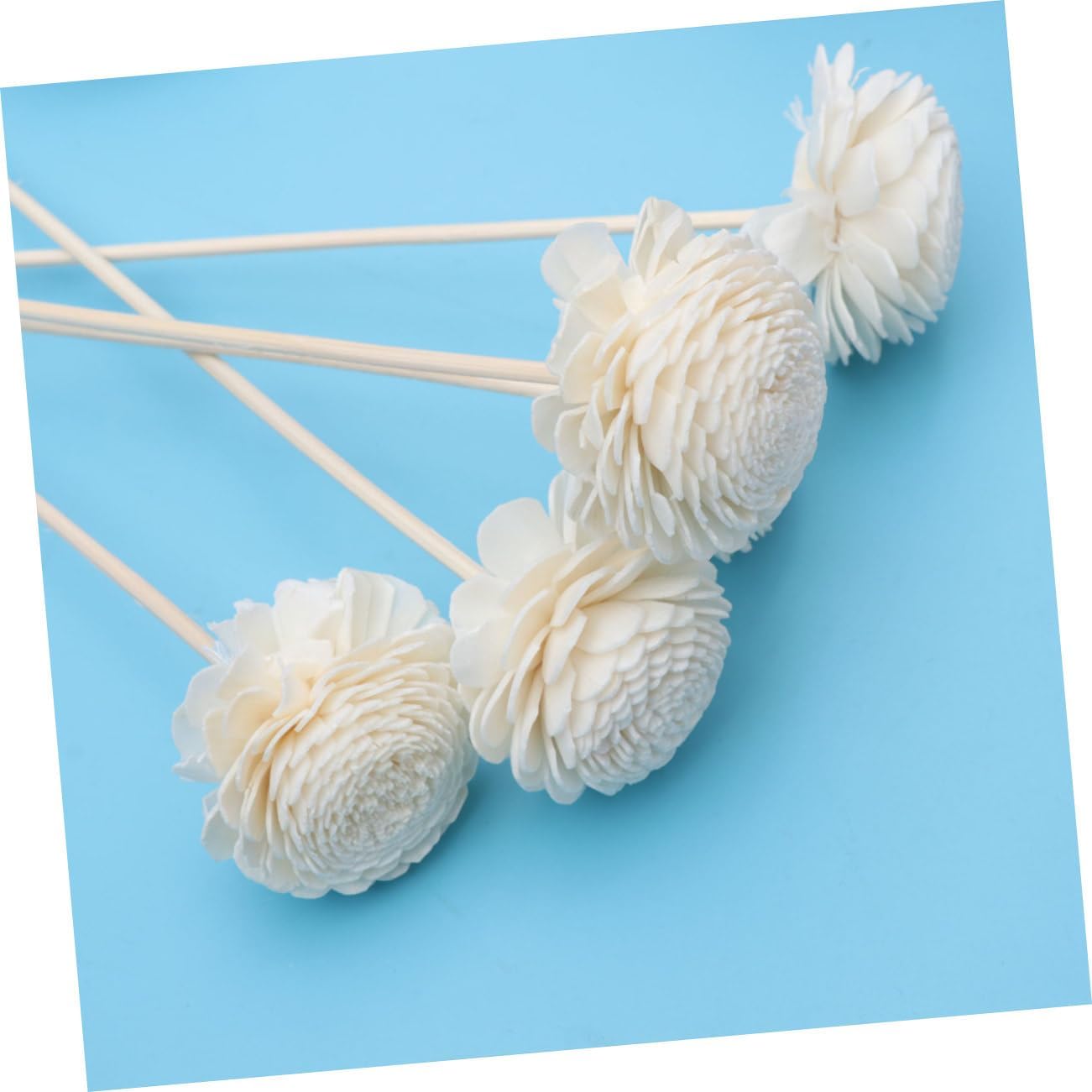 ORFOFE 5 Pcs Flower Aroma Sticks Diffuser Reed Rattan for Essential Oil