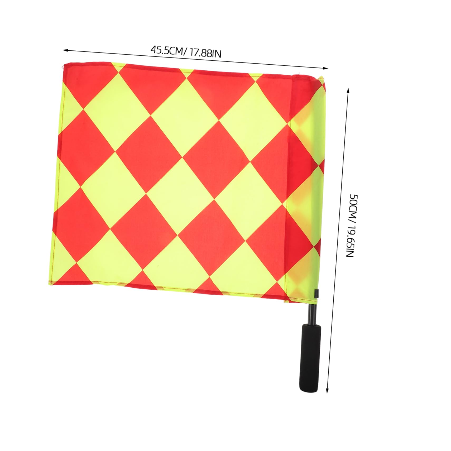 VANZACK 2pcs Professional Soccer Referee Flags Signal Hand Flags for Match Control