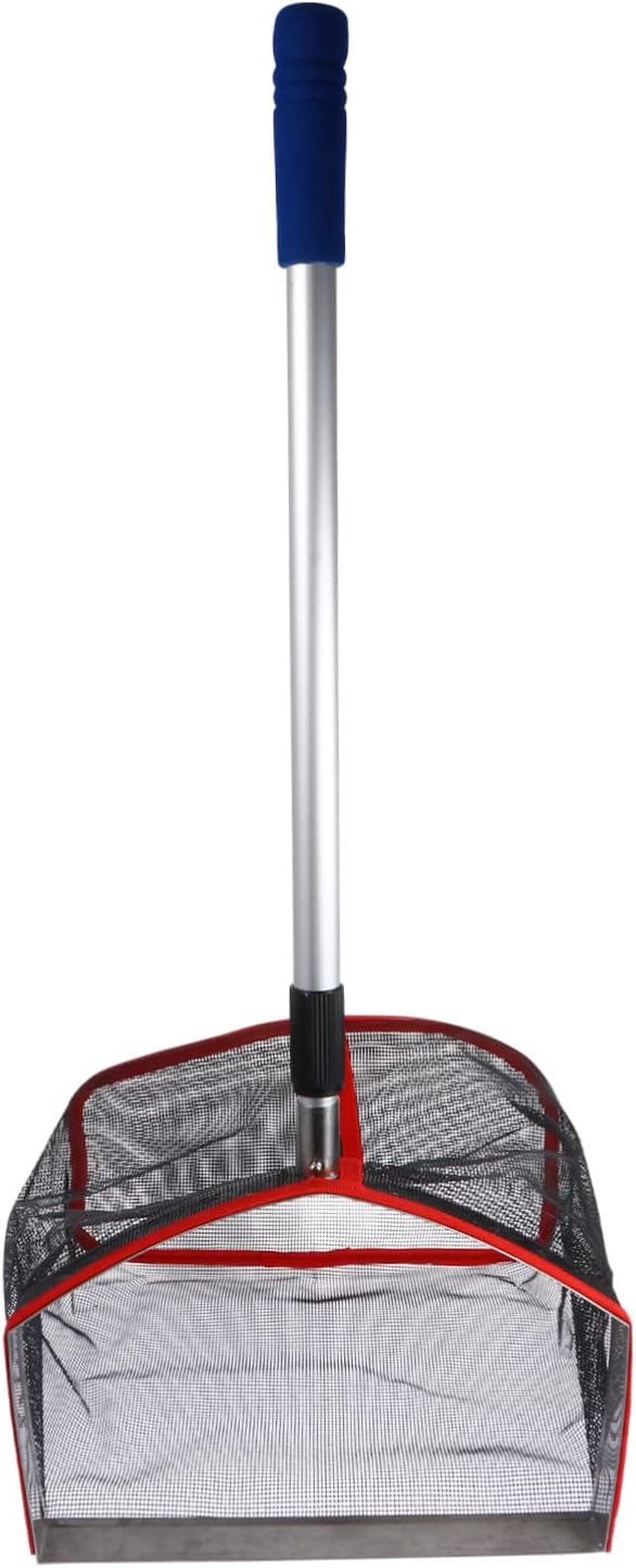 Mikikit Badminton Ball Picker Training Device Adjustable Height Handle Resin Mesh Storage for Schools Training Venues