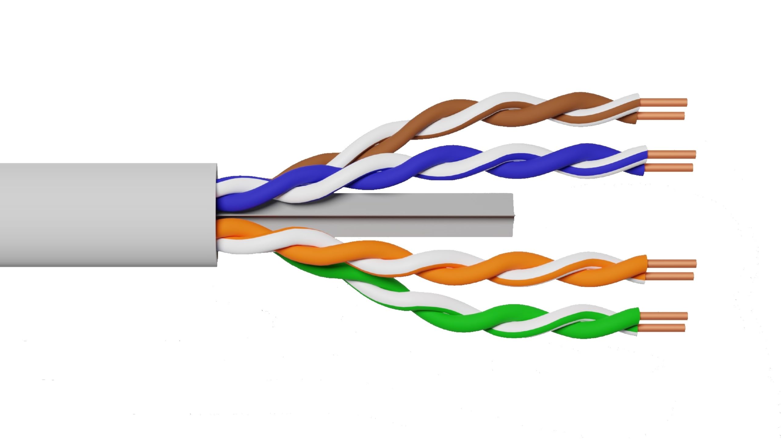 LINK LK305U6AC - Cavo di rete categoria 6A U/UTP LSZH (305 m, grigio) – Conduttori solidi in rame AWG23 a 8 fili – Classe CPR Cca S1a d0 a1 per installazioni a rischio medio-alto