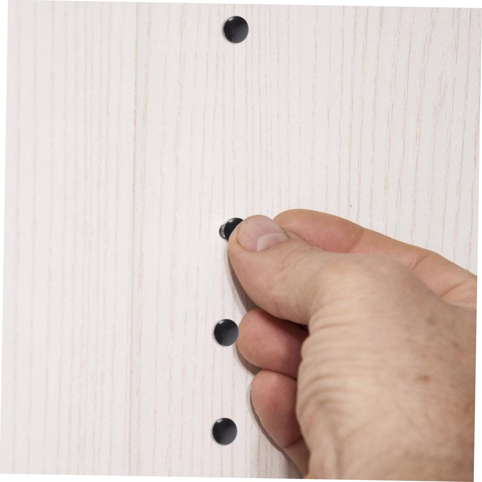 DOITOOL 5 Sätze Möbellochstopfen Bohrlochkappe Verschlussstopfen Lochstopper Lochstopfen Für Möbel Möbelloch-blindkappe Ausbrechstopfen 3/8 Regallochstopfen Black Abs 300 Stück * 5
