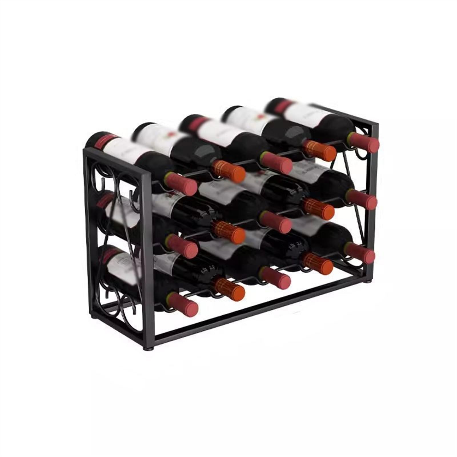Casier à vin en métal empilable pour éliminer le désordre dans votre cave à domicile
