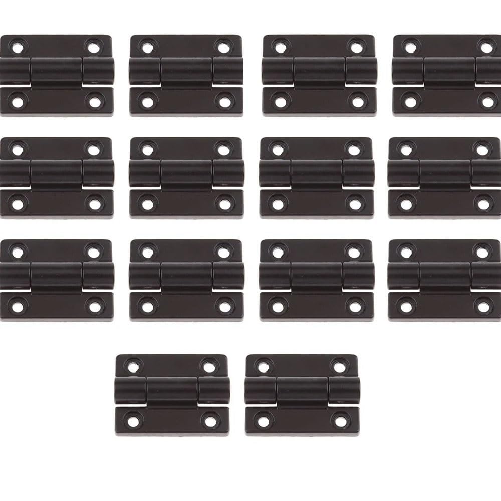 Wkfbifly Black 100Pcs 10Pcs Furniture Hinges Adjustable Torque Damping Free Positioning Stop Flat Rotation For Cabinet(Black 100Pcs)