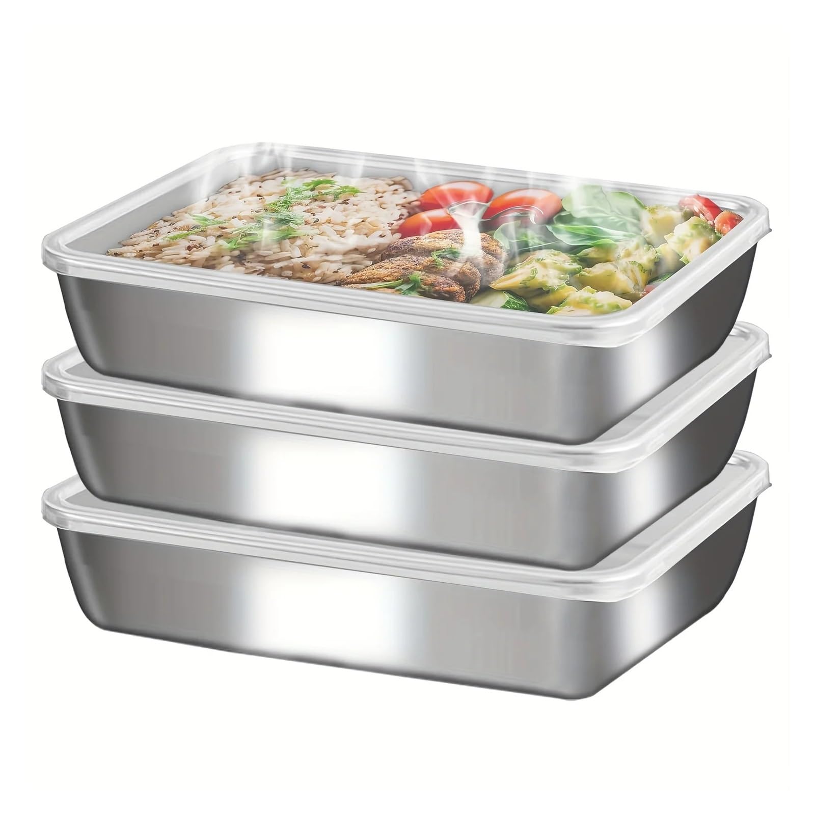 Boîte alimentaire étanche inoxydable 6PCS pour Fruits