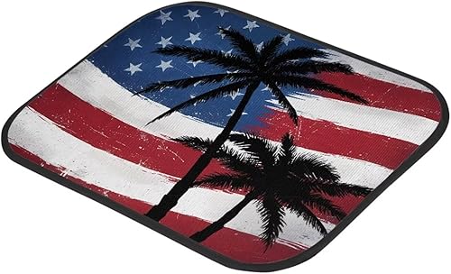 Miniatura 9 de Yewattles Ameircan - Juego de 4 alfombrillas para suelo de automóvil, SUV, camioneta, sedán, camión, antideslizantes, duraderos, accesorios