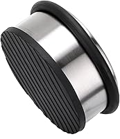 Vista 6 de Sumnacon Tope de puerta de piso resistente, sin taladros, topes de puerta de acero inoxidable duraderos con goma antideslizante, cuña de seguridad