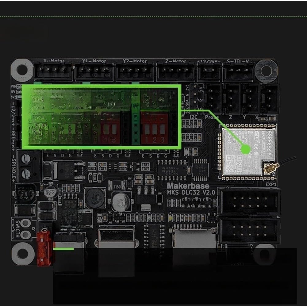 per mks Dlc32 Controller CNC Per Grbl Incisione Macchina Con per esp32 Wifi Web Control Compatibile per Lightburn Software (LC32 TS35-R)