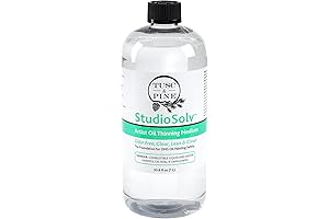 Tusc & Pine StudioSolv Odorless Mineral Spirits 1 Gallon-Purified Odor-Free Spirit Solvent...